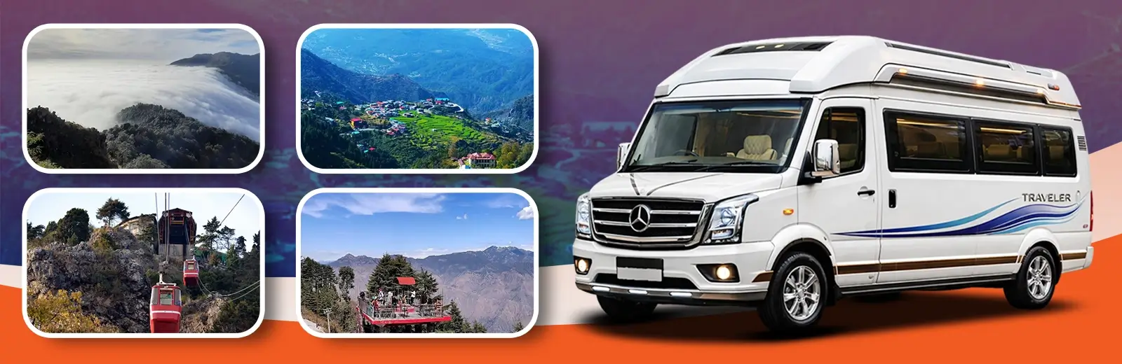Delhi to Mussoorie Tour by Tempo Traveller