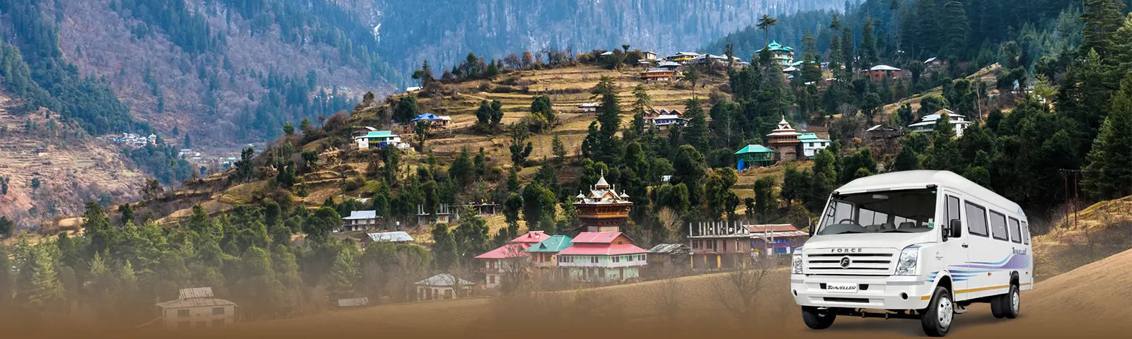 Delhi to Kufri Tempo Traveller on Rent