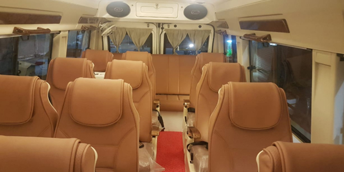 16 seater tempo traveller hire