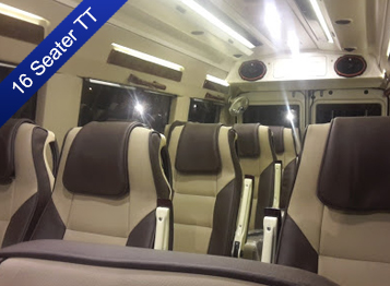 16 seater Luxury tempo traveller hire delhi