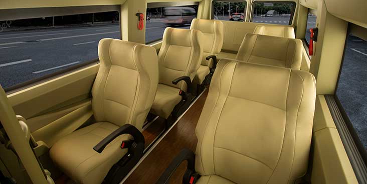 tempo traveller with recliner seats