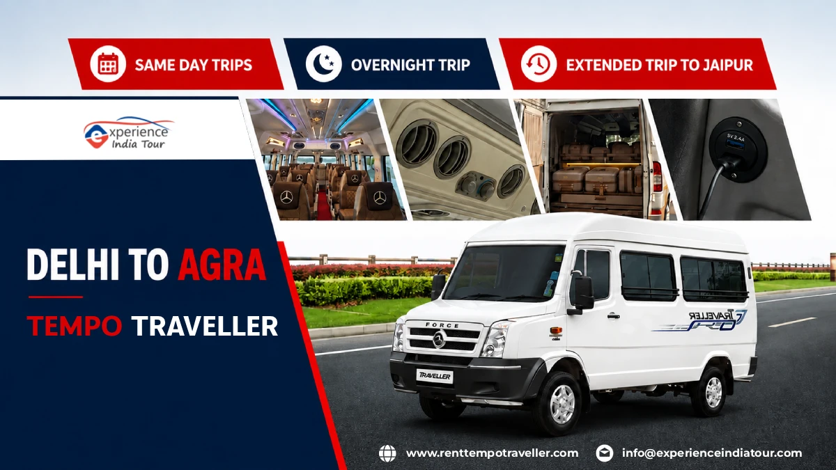 Delhi to Agra Tempo Traveller